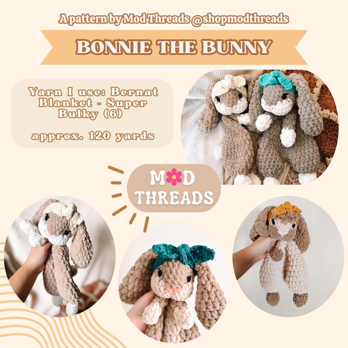 Bonnie the Bunny Crochet PATTERN