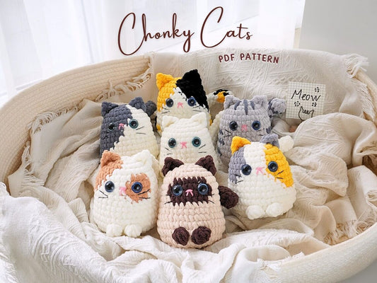 7in1 Chonky Cats Crochet Patterns