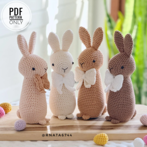Crochet Easter Bunny, Sheep & Eggs Pattern (PDF)